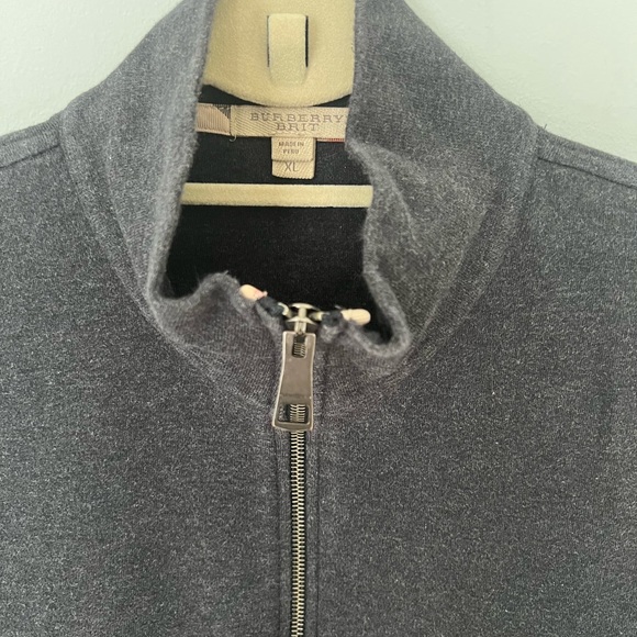 Burberry Brit Grey Quarter Zip Vest - Picture 3 of 3